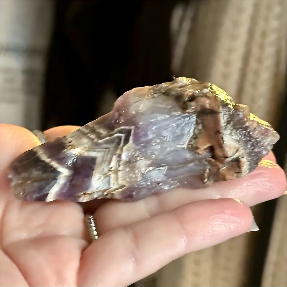 AURALITE Chevron Amethyst Super 23 Dream Amethyst Natural Wand Large Healing